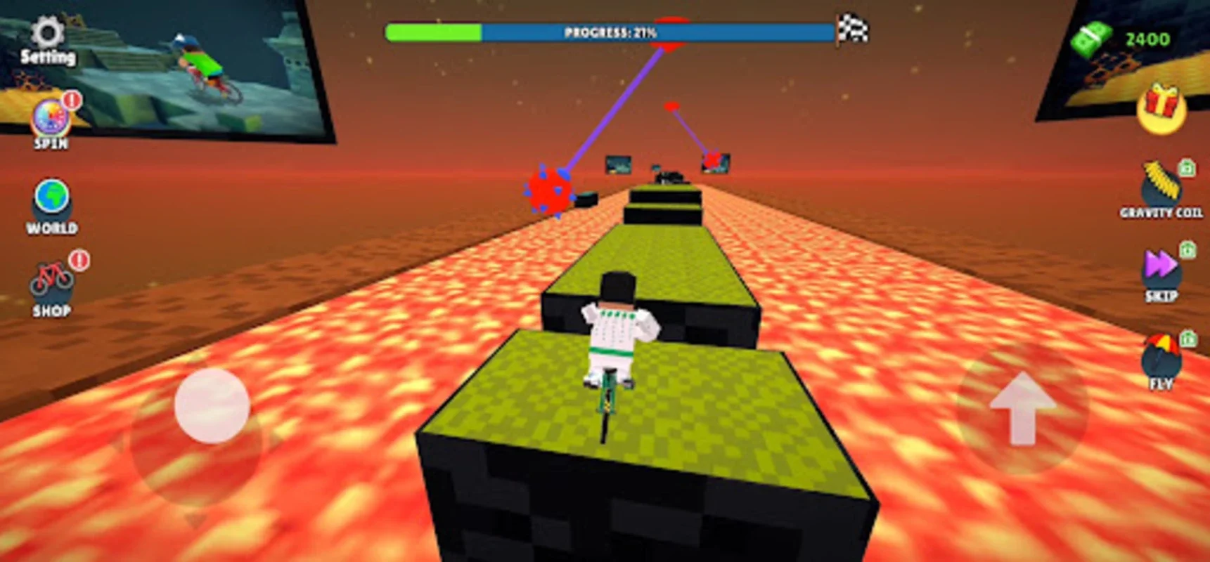 Blocky Bike Master for Android - Play and Progress