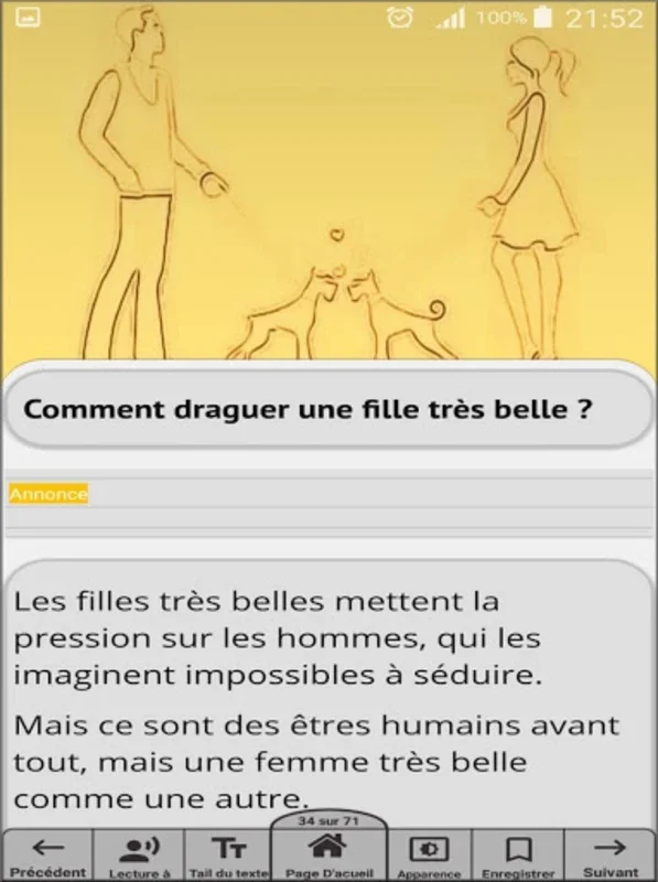 Les techniques de drague pour attirer les femmes for Android - Enhance Flirting Skills