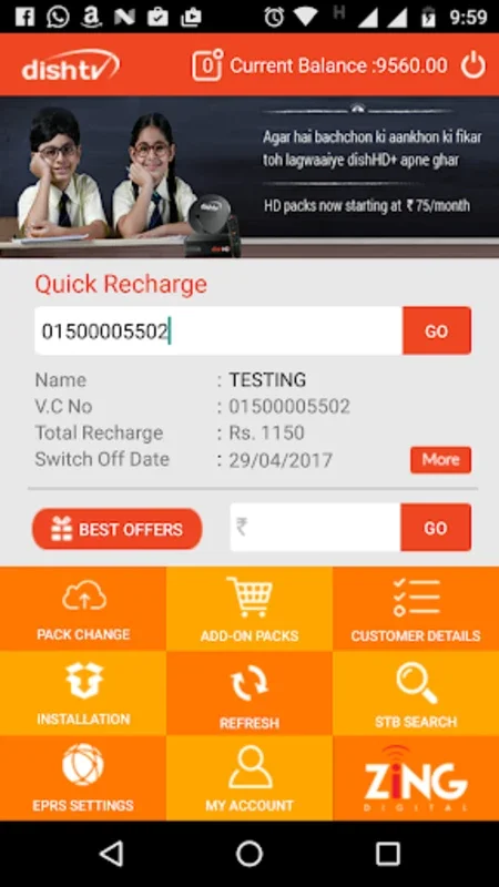 DISHTV Biz for Android - Manage DishTV Seamlessly