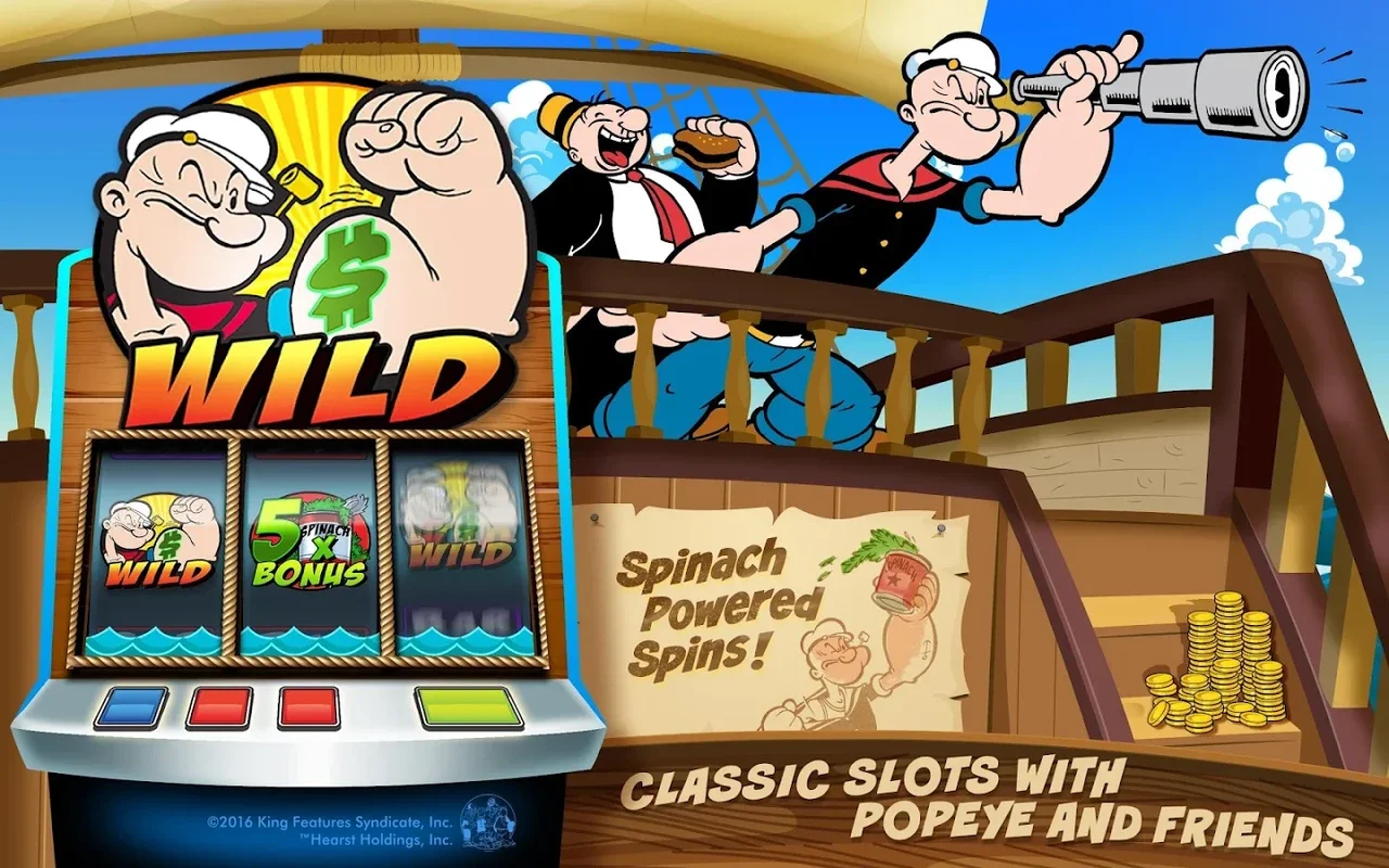 Popeye Slots for Android: Exciting Slot Experience