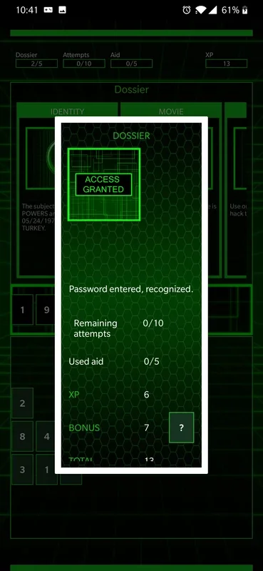 HackBot Hacking Game: Android Puzzle Game - Crack Passwords