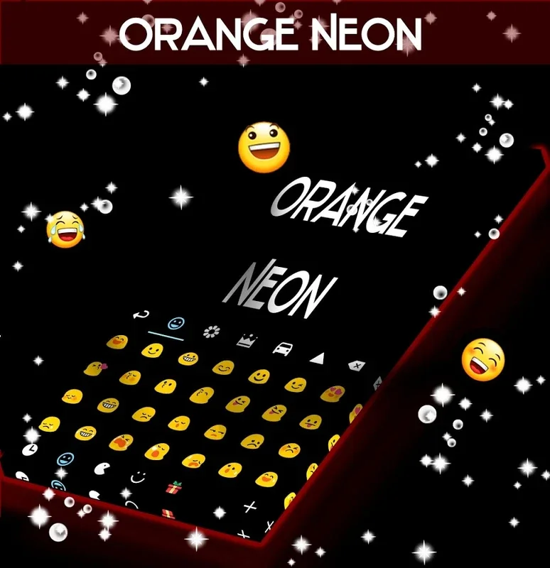 Orange Neon Go Keyboard for Android - Enhance Typing Experience