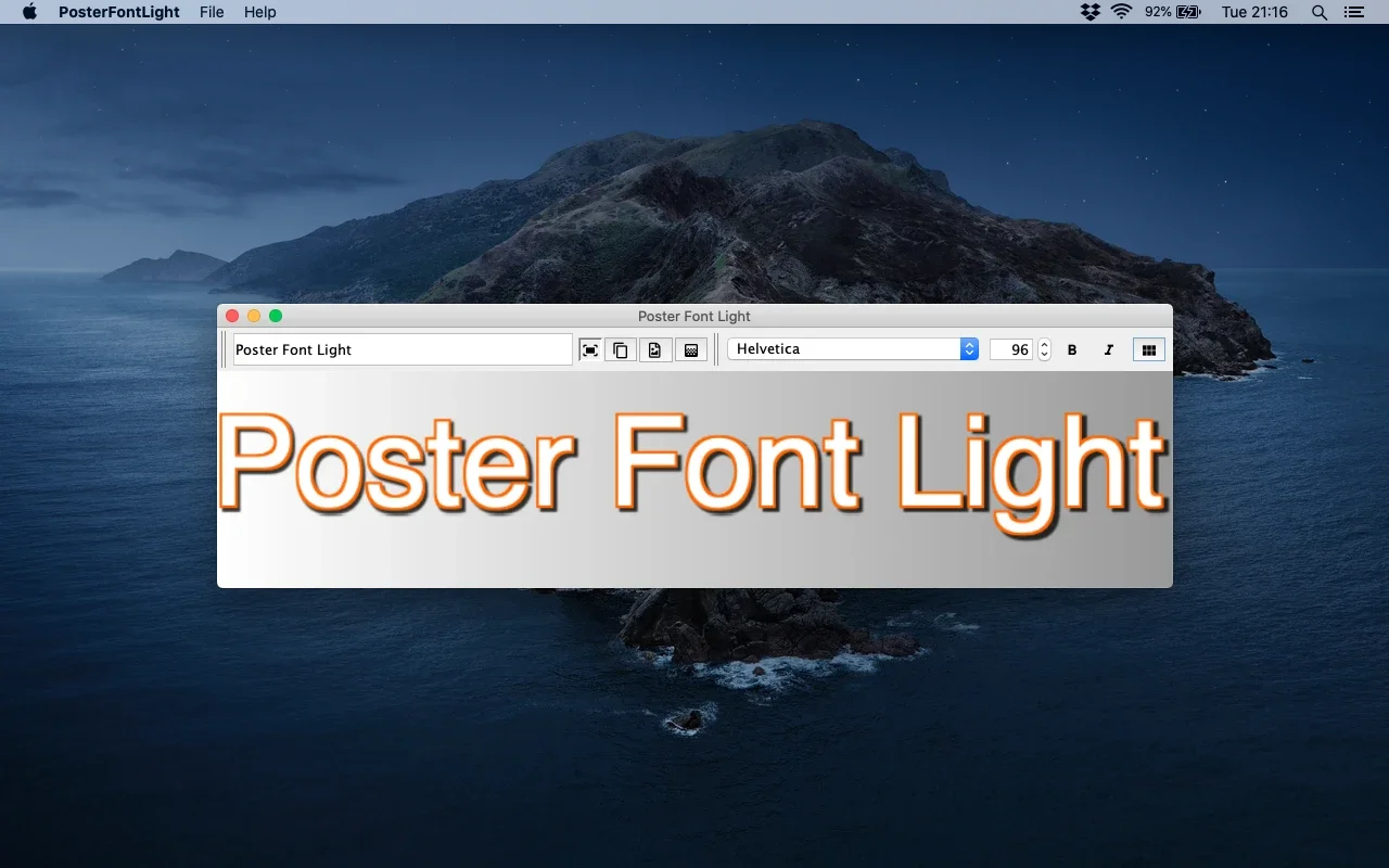 Poster Font Light for Mac - Enhance Your Text Creations