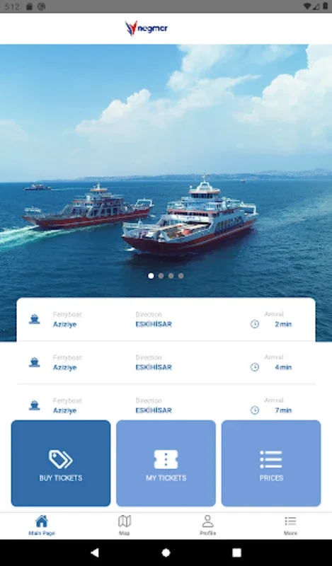 Negmar Feribot for Android - Simplify Ferry Travel