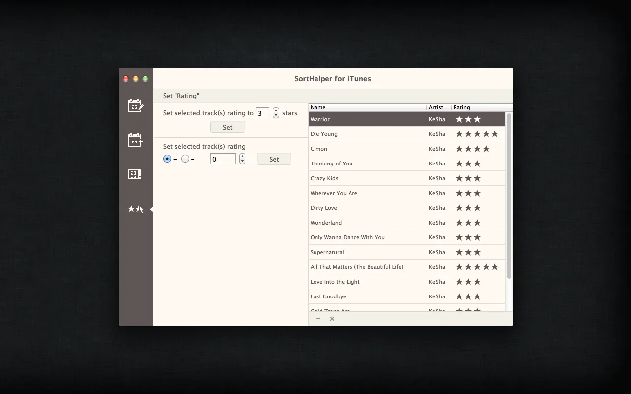 SortHelper for iTunes for Mac - Streamline Your iTunes Library