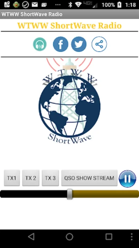 WTWW ShortWave Radio for Android - Immersive Listening