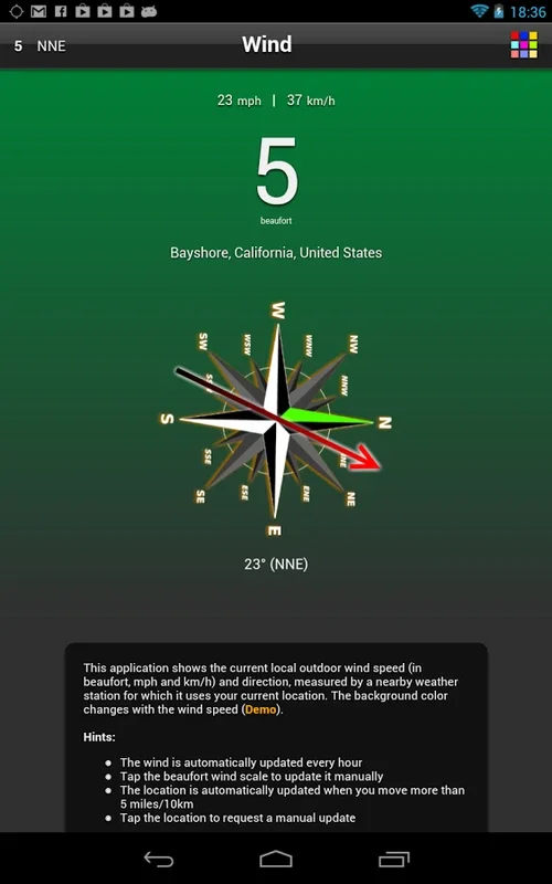 Wind Free for Android - Real-time Wind Info App