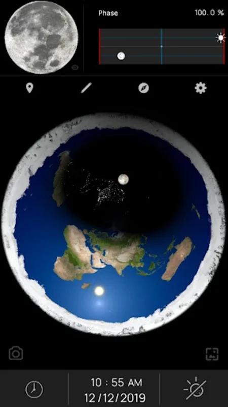 Flat Earth for Android - Celestial Navigation App