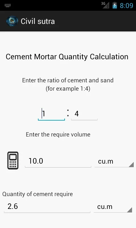 Civil Sutra for Android: The Engineering Toolkit