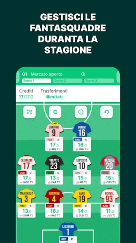 Fanta B for Android - Real - time Stats for Serie B Fantasy Football