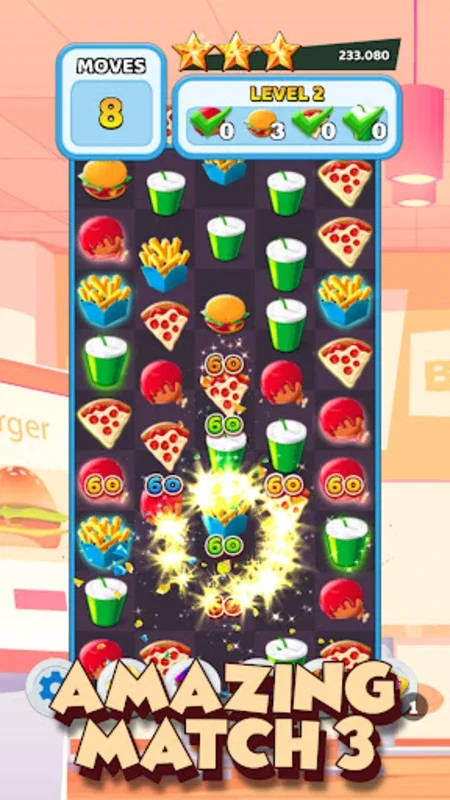 Crush The Burger Match 3 Game for Android - Engaging Puzzle Fun