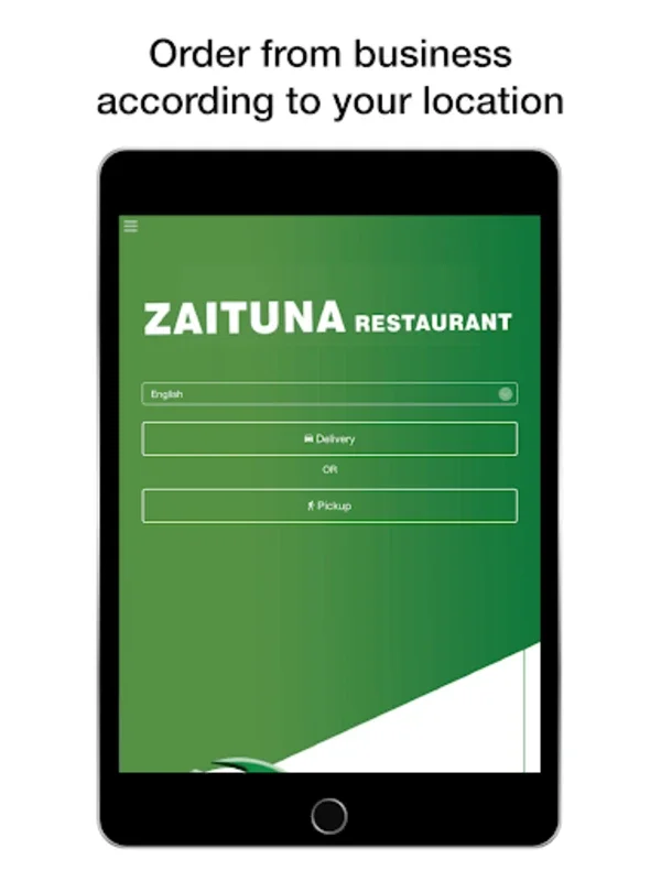 Zaituna Restaurant Delivery for Android - Convenient Food Delivery