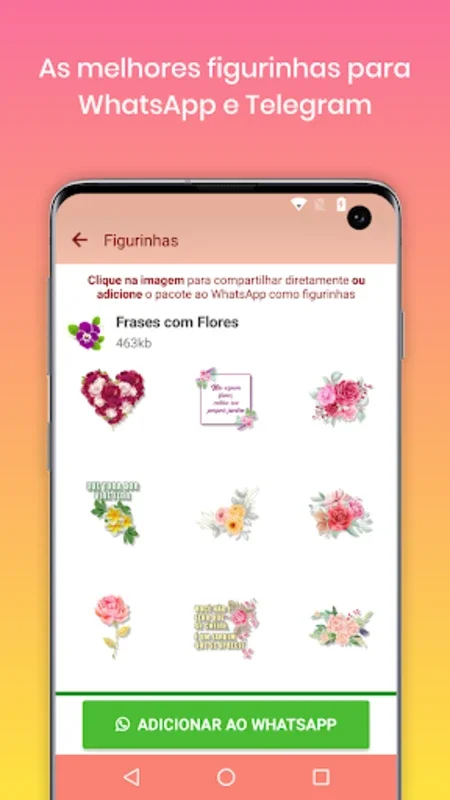 Mensagens e Frases com Flores for Android - Craft Custom Cards