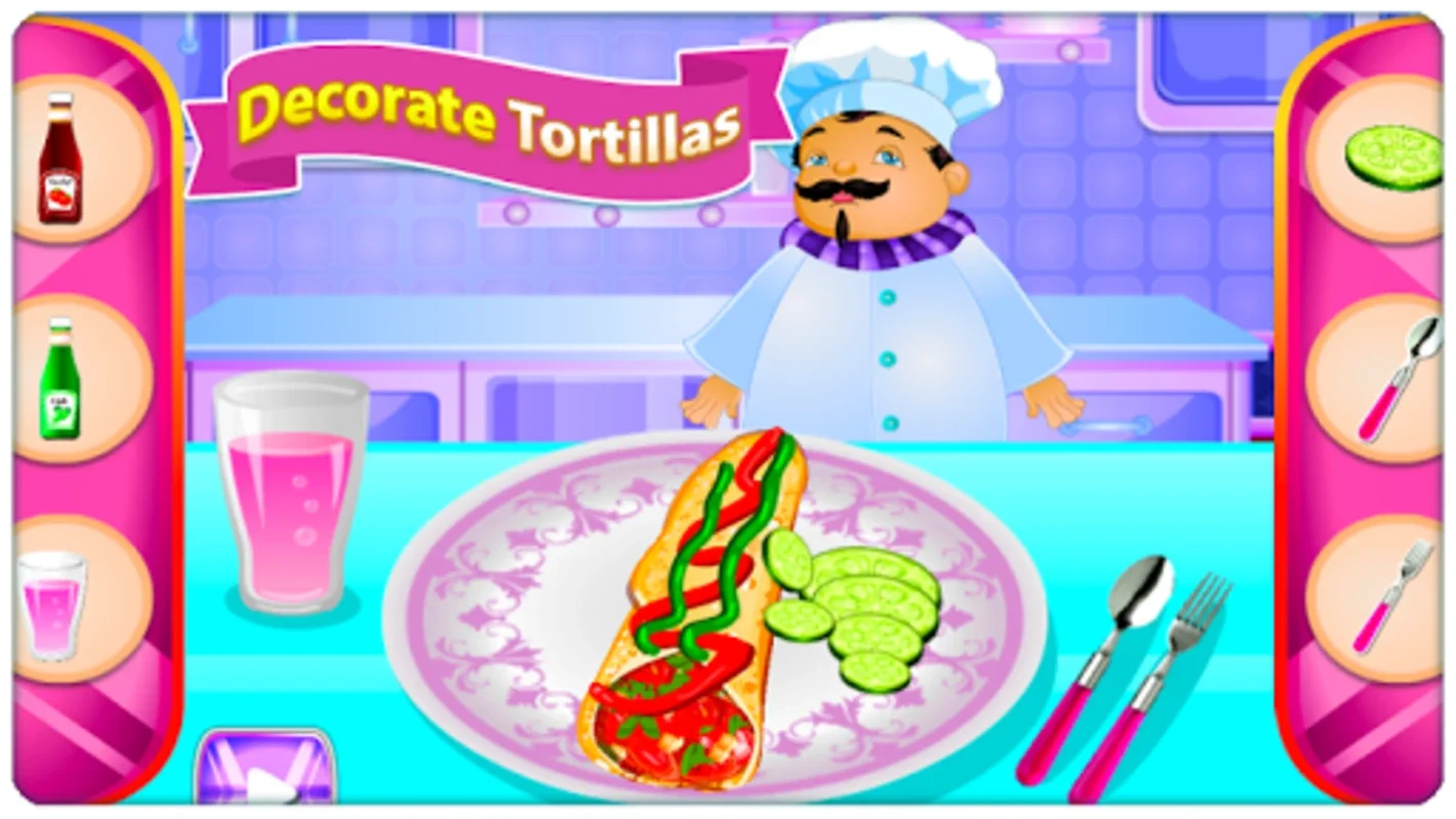 Baking Tortilla 4 - Android Cooking Game with Step-by-Step Recipes