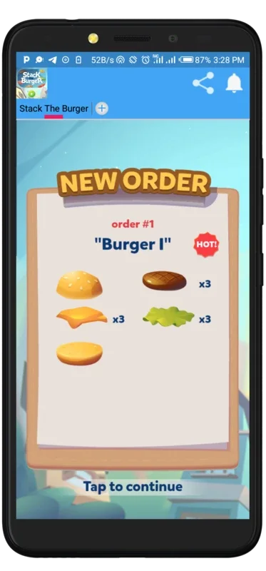 Stack The Burger Game for Android: Fun Burger Stacking