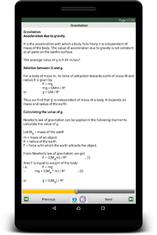 Physics eBook for Android - Comprehensive Physics Resource