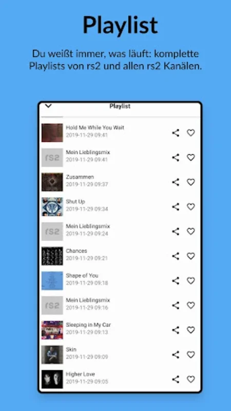 94,3 rs2 - Mein Supermix for Android: Diverse Music Streams