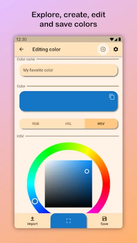 Color Design for Android - Create and Manage Color Palettes