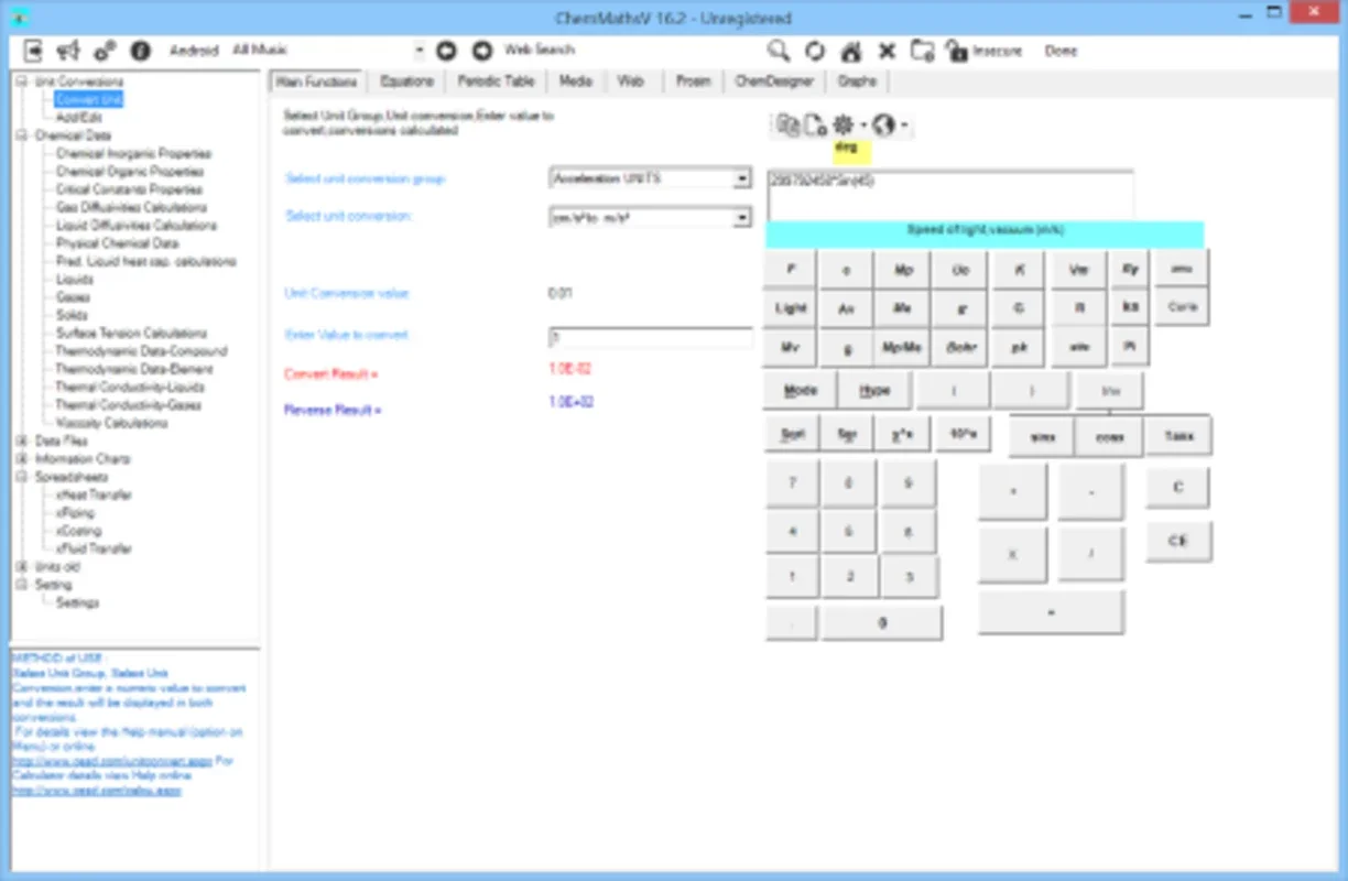 ChemMaths for Windows - The Ultimate Engineering App