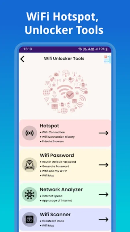 Wifi Unlocker Tools for Android - Securely Connect to Public Wi-Fi