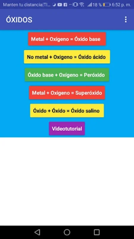 ÓXIDOS for Android: Enhance Chemistry Learning