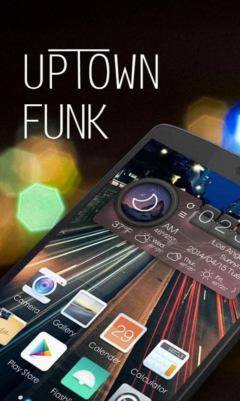 Uptown Funk GOLauncher EX Theme for Android: Transform Your Device