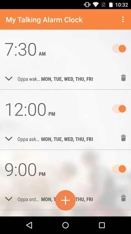 My Talking Alarm Clock for Android - Wake Up with Custom Alarms