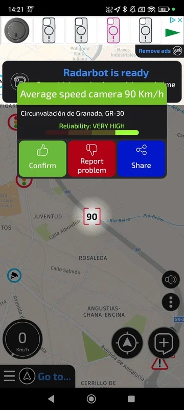 Radarbot for Android: Safer Driving with Speed Camera Alerts