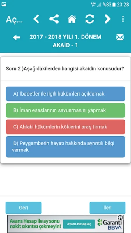 Açık Lise Test Çöz for Android - Download the APK from AppHuts