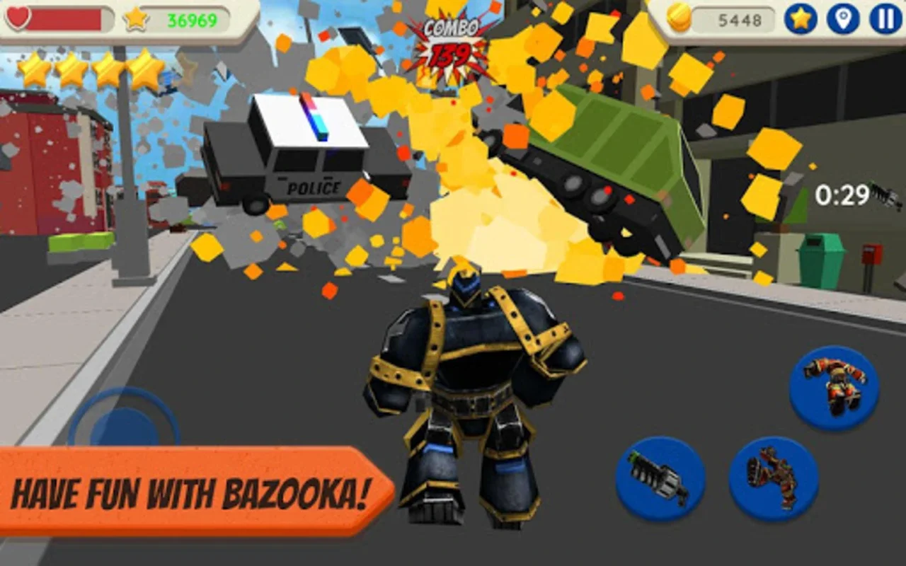 Robot Hero: City Simulator 3D for Android - Unleash Chaos