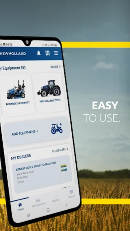 MYNEWHOLLAND for Android: Enhancing Farm Equipment Management