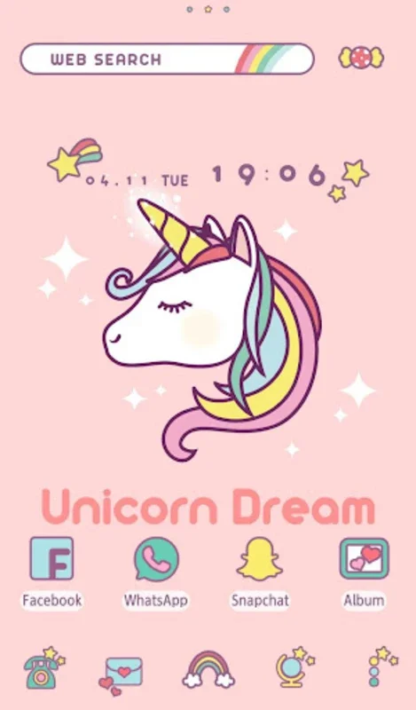 Unicorn Dream Theme for Android - Enchant Your Device