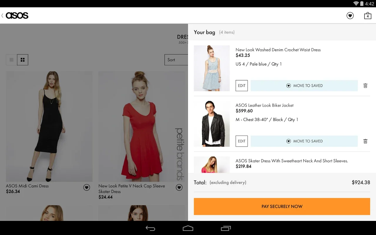 ASOS for Android - Streamlined Online Shopping