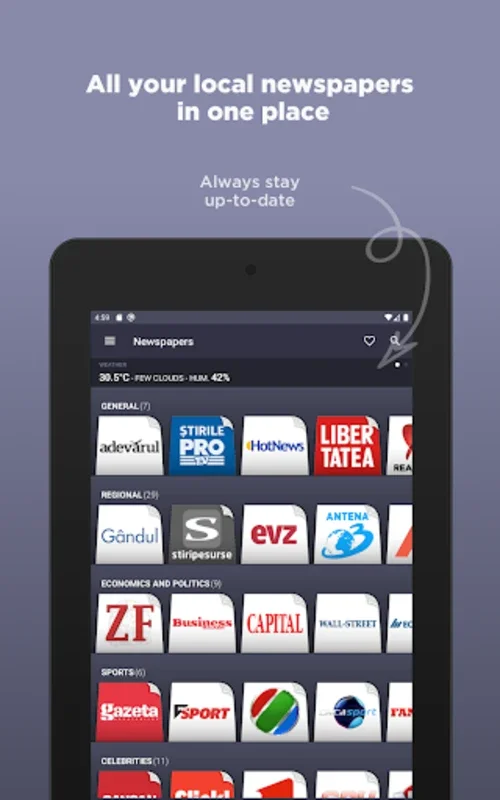 Romanian Newspapers for Android - Streamlined News Access