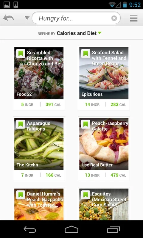 Recipes & Nutrition for Android - Your Key to Healthy and Tasty Meals