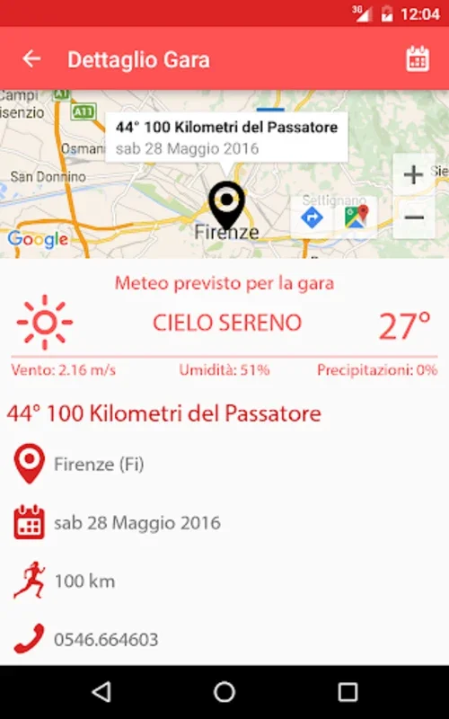 Calendario Podismo for Android - Find Running Events Easily