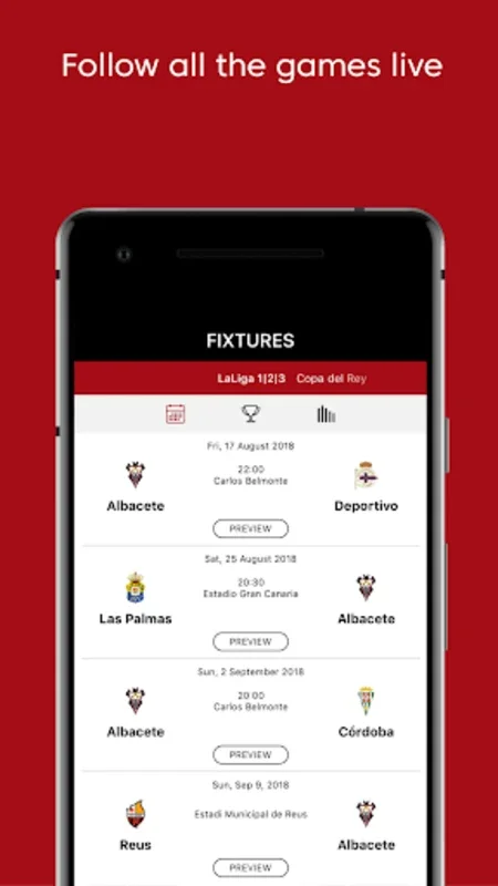 Albacete Balompié Official App for Android - Immersive Fan Experience