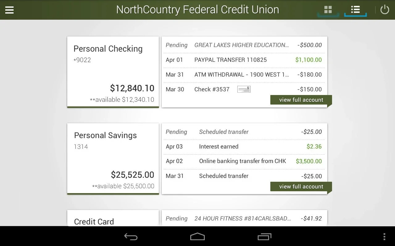 NorthCountry for Android - Manage Your Finances on the Go