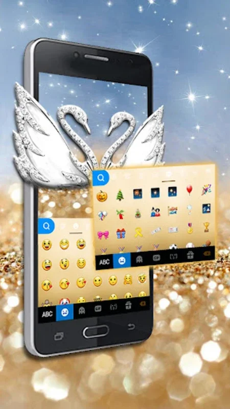 Luxury Swan Keyboard Theme for Android - Enhance Typing