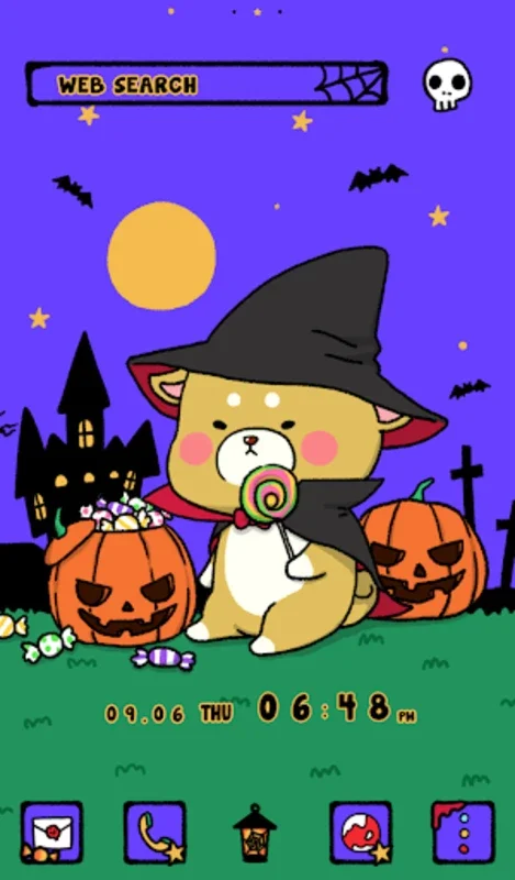 Cute Halloween Shiba Theme for Android - Personalize Your Phone