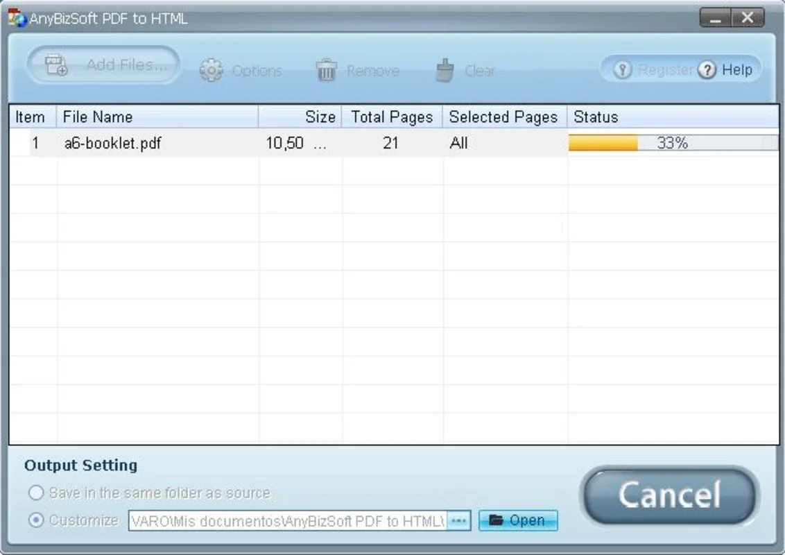 AnyBizSoft PDF to HTML Converter for Windows - Efficient Conversion