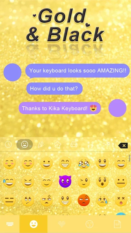 GoldandBlack for Android: Transform Your Kika Keyboard