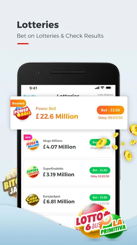 Multilotto - Lotto and Slots for Android: Bet and Win