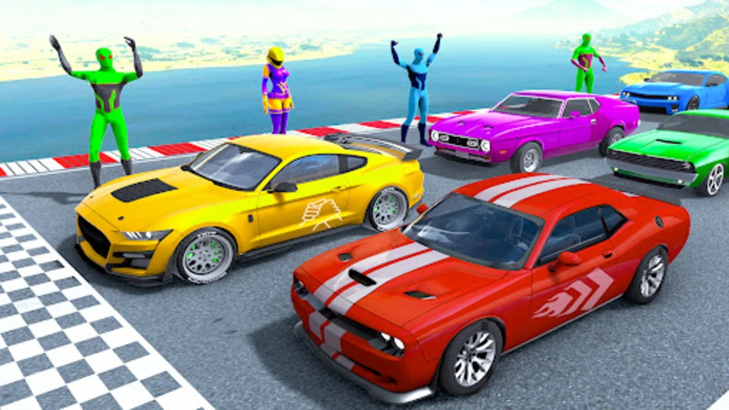 Superhero Car Stunt Game 3D for Android: Extreme Stunts with Superhero Cars