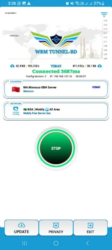 WRM TUNNEL - BD for Android: Fast and Secure VPN