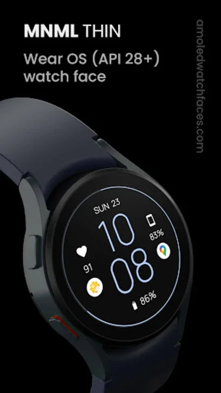 MNML Thin for Android: Sleek & Customizable Watch Face