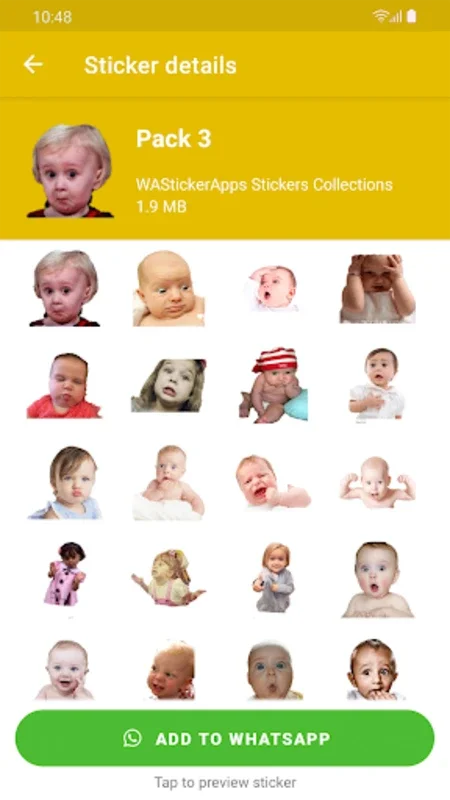 Stickers Baby Memes for Android - Fun Stickers for WhatsApp