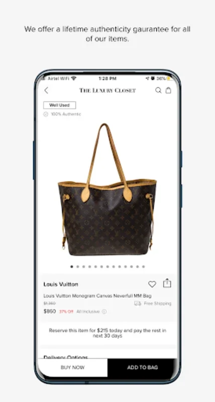 Luxury Closet for Android - Affordable Luxury Fashion at Your Fingertips