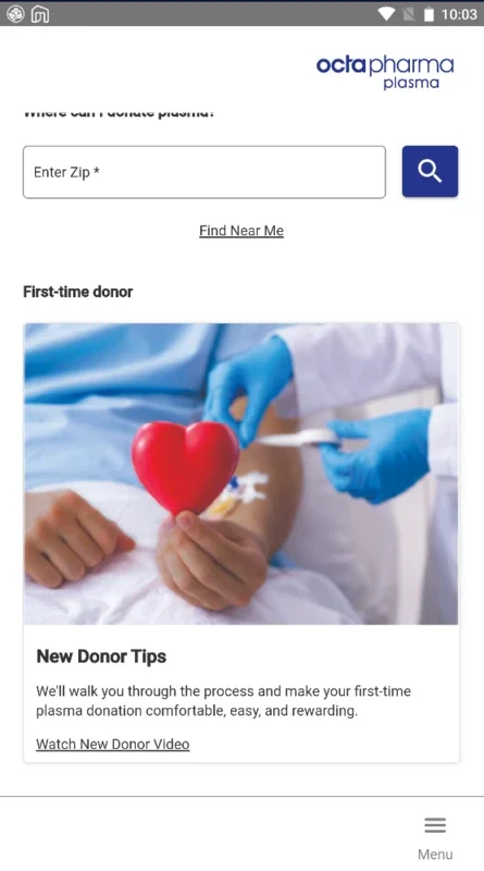 OctaApp for Android: Simplify Plasma Donation in the US