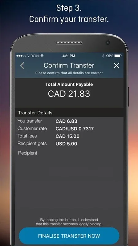 OFX for Android: Secure Global Money Transfers